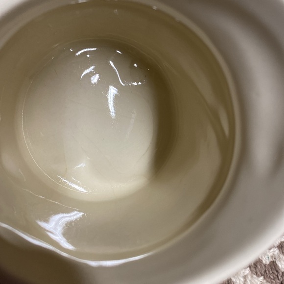 Vintage McCoy pottery cream brown stripes creamer & lidded sugar set - Picture 10 of 11